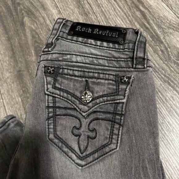 Rock Revival Jeans Size 25- Celine Skinny- Long Inseam - Picture 7 of 7